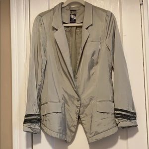Free People Sateen boyfriend Blazer - size M